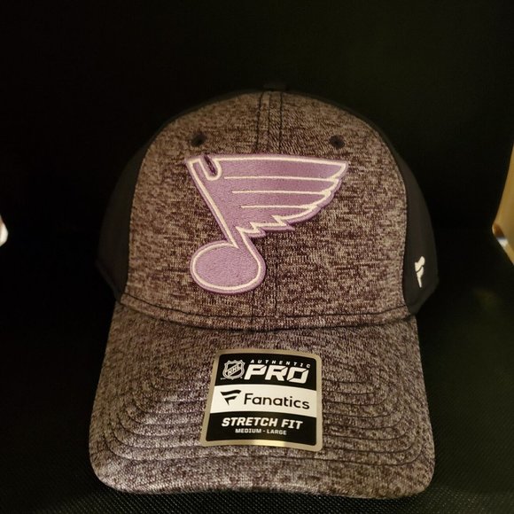 NHL Hockey Fights Cancer Cap Hat St Louis Blues - Picture 2 of 6